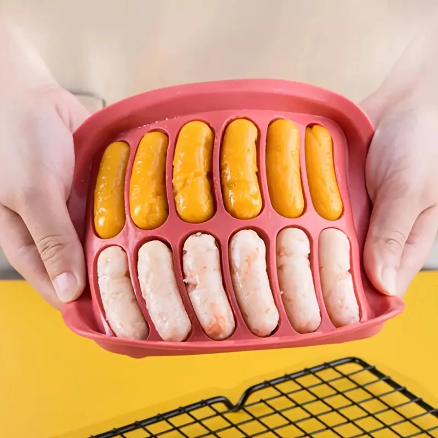 Convenient and High-quality Baby Sausage Mold with Durable, Non-slip Lid - The Perfect Solution for Parents and Babies Seeking S