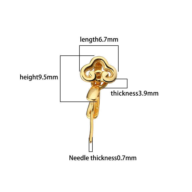 S925 فضة قلادة صغيرة رئيس اليشم قلادة QQ لتقوم بها بنفسك قلادة من اليشم قلادة فضية رئيس قلادة مشبك #6