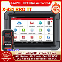 LAUNCH X431 PRO TT 8 inch Car Diagnostic Tool DBSCar VII Connector 37+ Reset Bi-directional ECU Online Coding CANFD Key IMMO