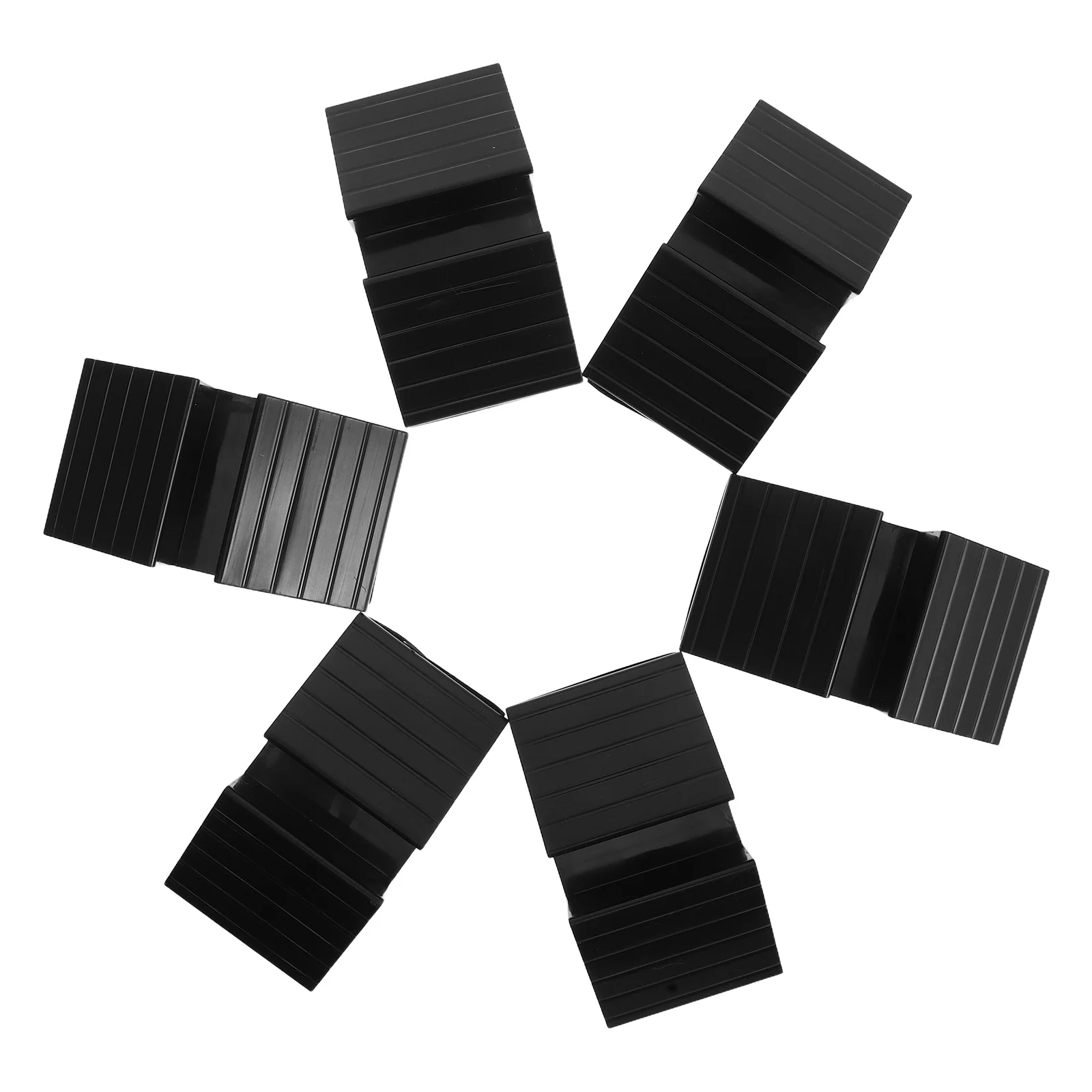 6 قطعة بوابة الطفل مثلث دعم لوحة الرضع بوابة السلامة الزاوية استقرار الطفل التدقيق تعزيز عدة الأسود Abs تصاعد