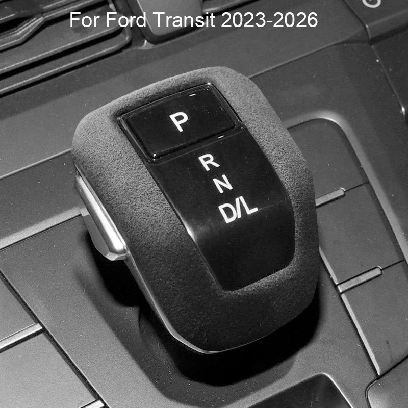 Car ABS Suede Gear Shift Lever Protect Shell For FORD Transit 2023-2026 Gear Head Decoration Cover Auto Interior Accessory