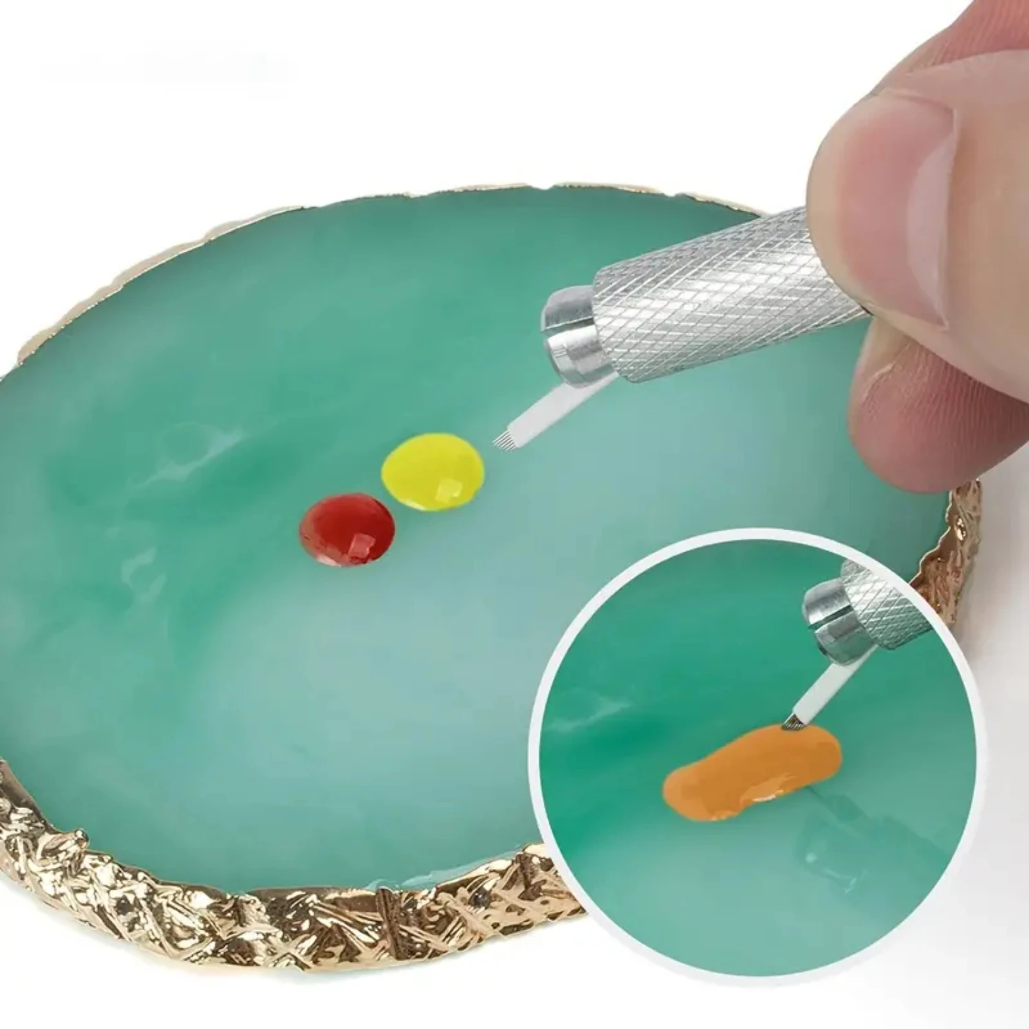 Paleta de Arte de uñas con soporte de esmalte de Gel conveniente y elegante, herramienta de maquillaje versátil y elegante para una aplicación sin esfuerzo, Ideal