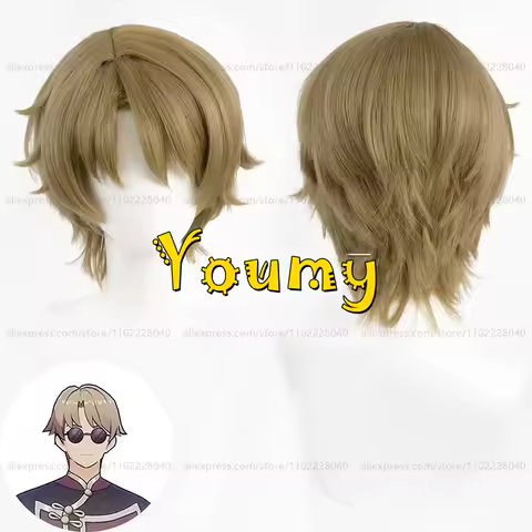 HSR Lyndon Skott Wig Men 32cm Short Wig Cosplay Anime Cosplay Wigs Heat Resistant Synthetic Wigs