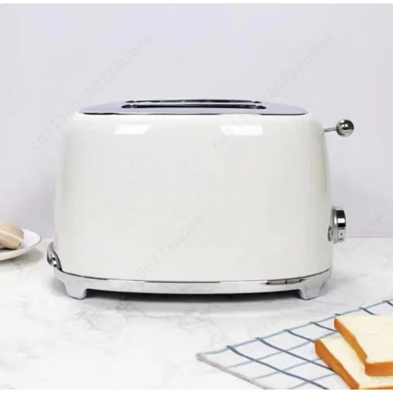 Retro Stainless Steel Toaster Automatic Breakfast Bread Toaster Vintage Style Household Multi-slice Bread Maker
