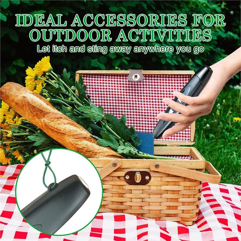【THANKSGIVING DAY】Insect Bite And Sting Relief Device, Rechargeable Chemical-Free Bug Bite Itch Treatment, Fast Natural Relief