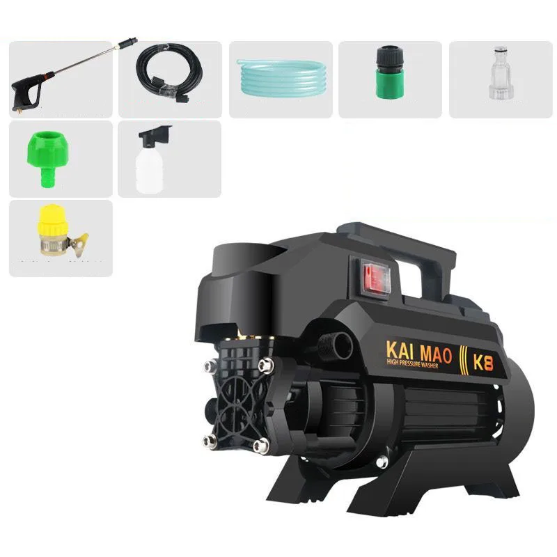 2026 2000W portable high pressure water pump car washing machine household automatic induction water gun cleaning tool equipm