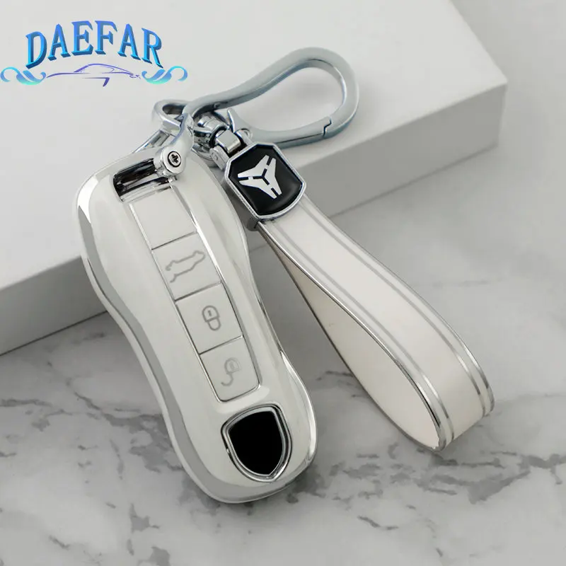 TPU Car Remote Key Case Cover Shell Fob For Porsche Macann Bobster Panamera Carman Cayenne 718 971 911 9YA 970 981 996 92A 2017