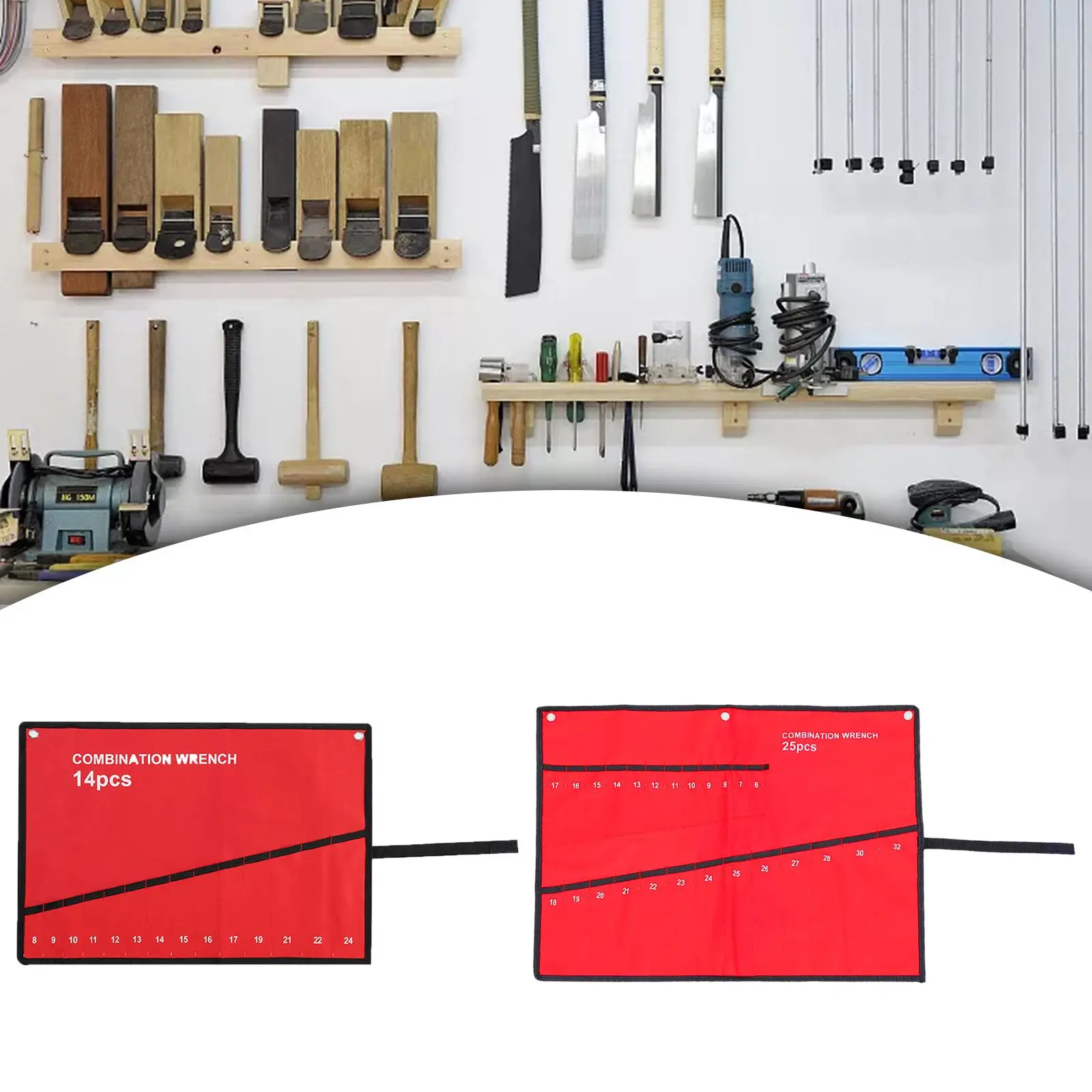 

Сумка для гаечных ключей Прочная сумка-органайзер для инструментов для механика, электрика, столяра