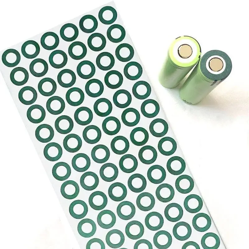 100pcs/lot 1S Battery Insulated Pads for Lithium Battery Insulation Gasket Barley Paper Battery Pack 18650/21700/26650/32650