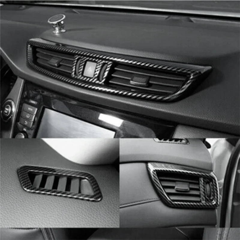 5 Teile/satz Auto Konsole Klimaanlage Vent Outlet Trim Abdeckung Für Nissan X-Trail T32 Qashqai J11 2014-2020 Air Vent Rahmen