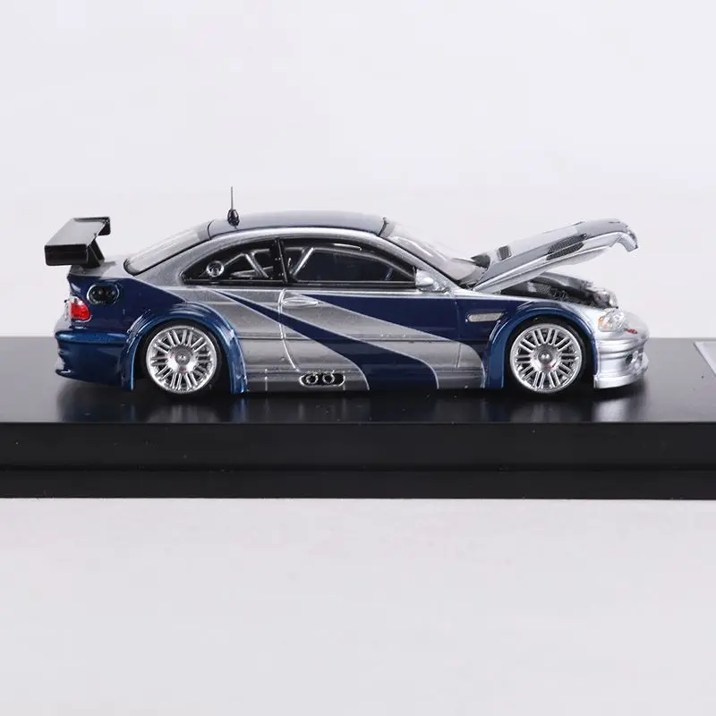 MJ 1:64 M3 GTR E46 سبيكة موتور مركبة دييكاست نماذج ألعاب السيارات جمع هدايا عيد الميلاد الصبي