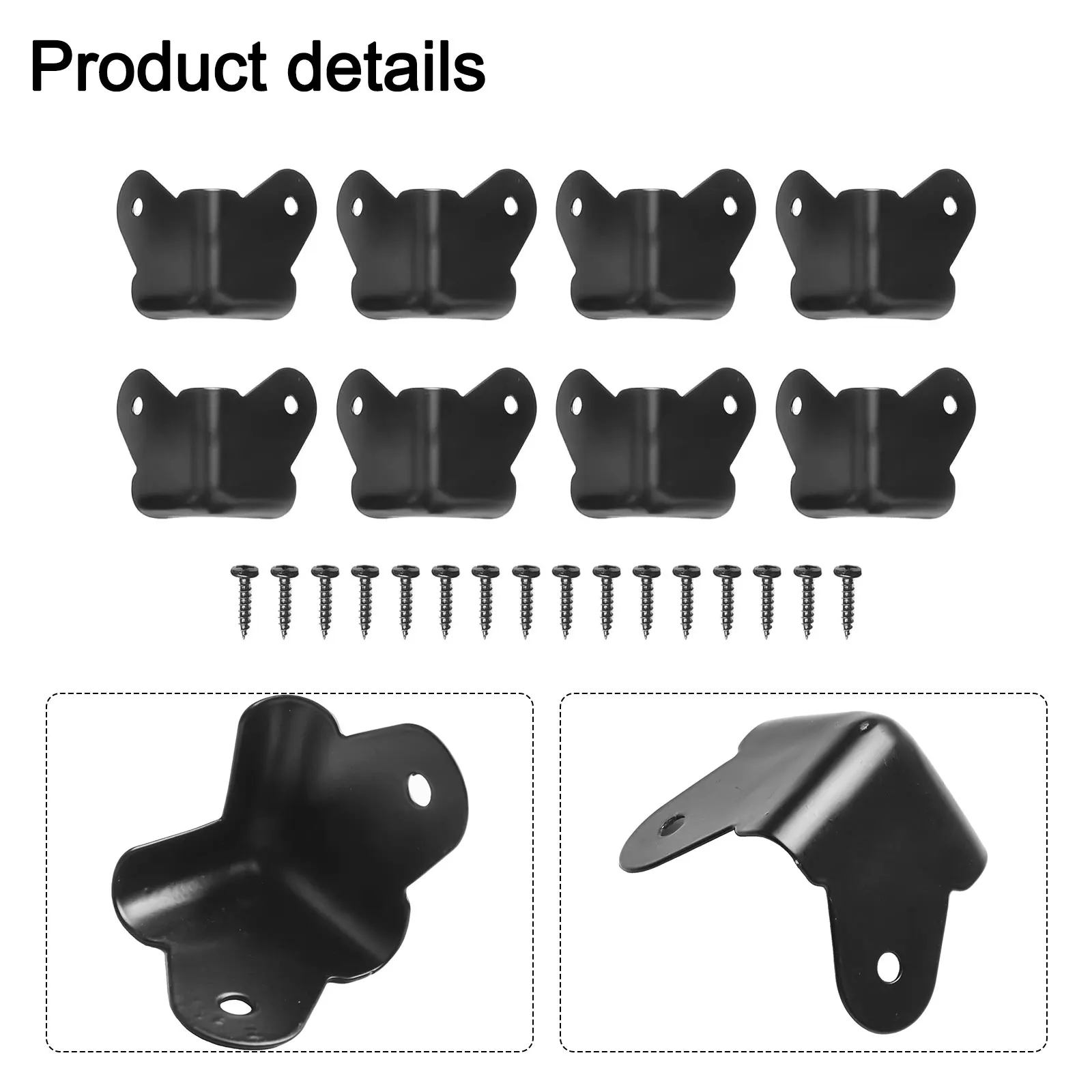 Safeguard and Prolong the Lifespan of Your Cabinet AMP Guitar Speaker Parts with 8 PCS Black Corner Protectors