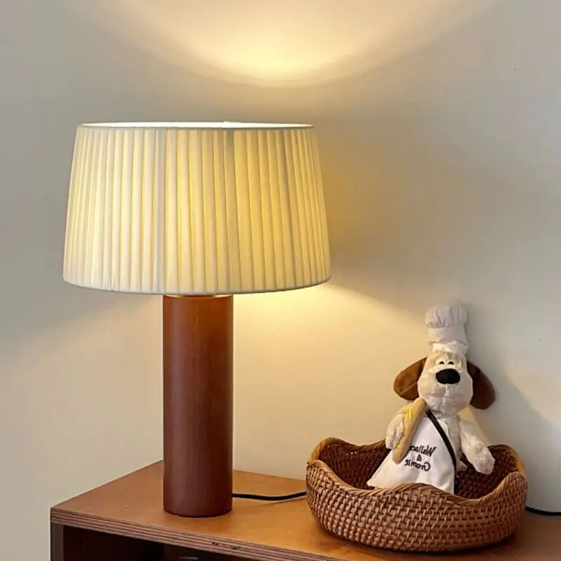 

Настольная лампа в стиле ваби-саби из цельного дерева в античном стиле, прикроватная лампа для спальни в стиле ретро для гостиной и проживания в семье