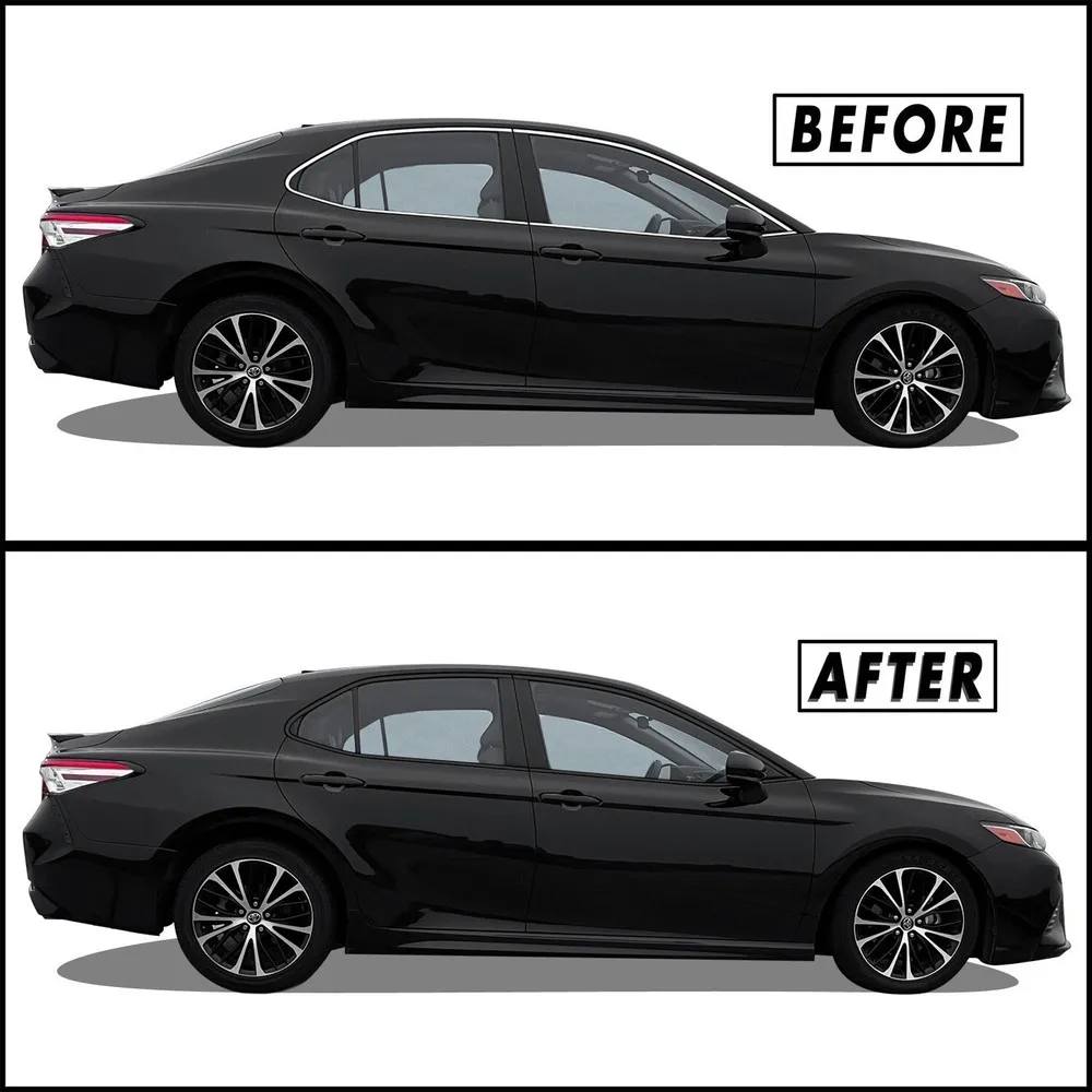 Chrome Delete Blackout Overlay for 2018-24 Toyota Camry Window Trim