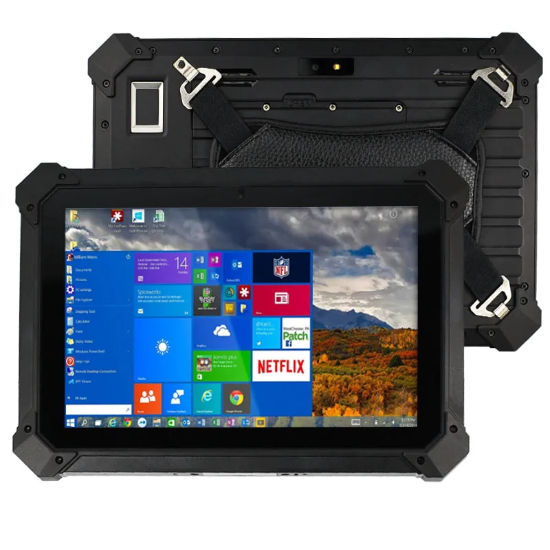 MS10-Inch Industrial-Grade Waterproof Windows 11 Tablet PC RJ45 for HDMI 8GB Memory 2D QR Code Scanner for Harsh Environments