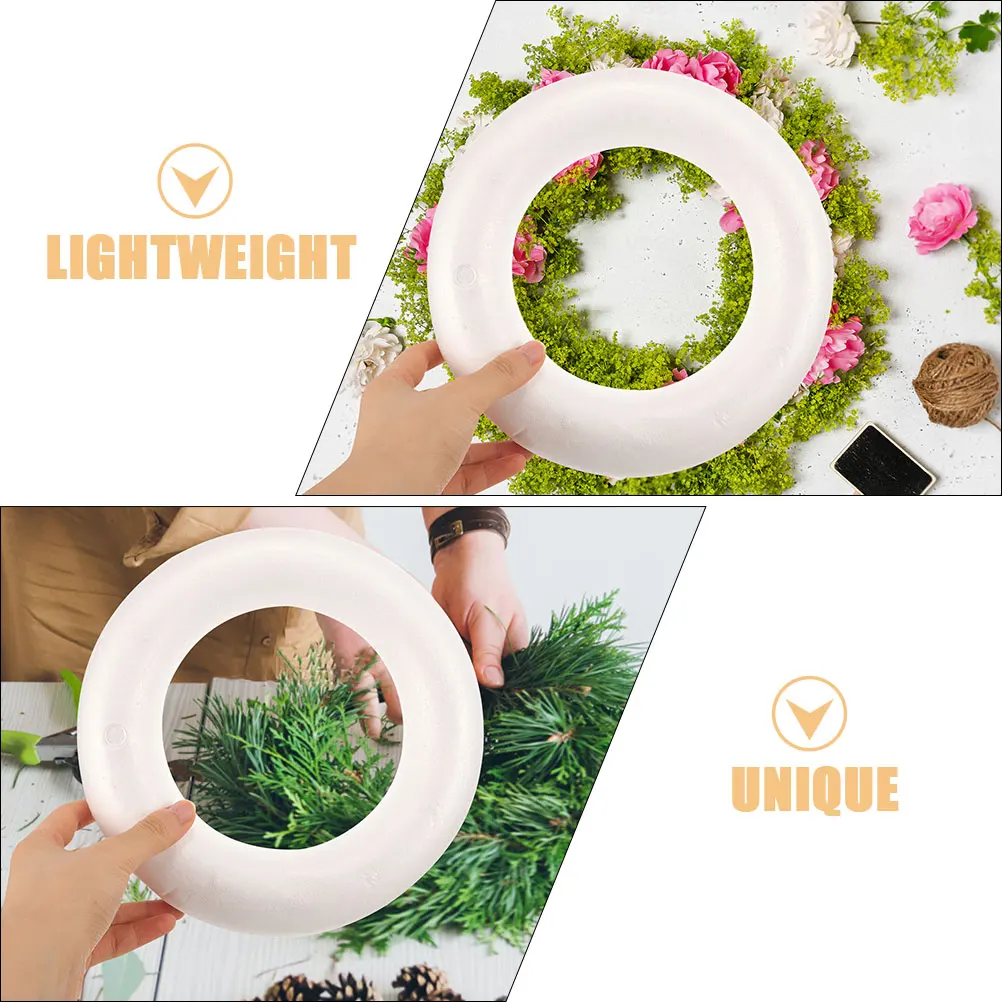 Diy Foam Rings Foam Ring Decoration Craft Circle Festival Party Foams Model Diy Ring Blank Statue Models For Wedding Party Decor