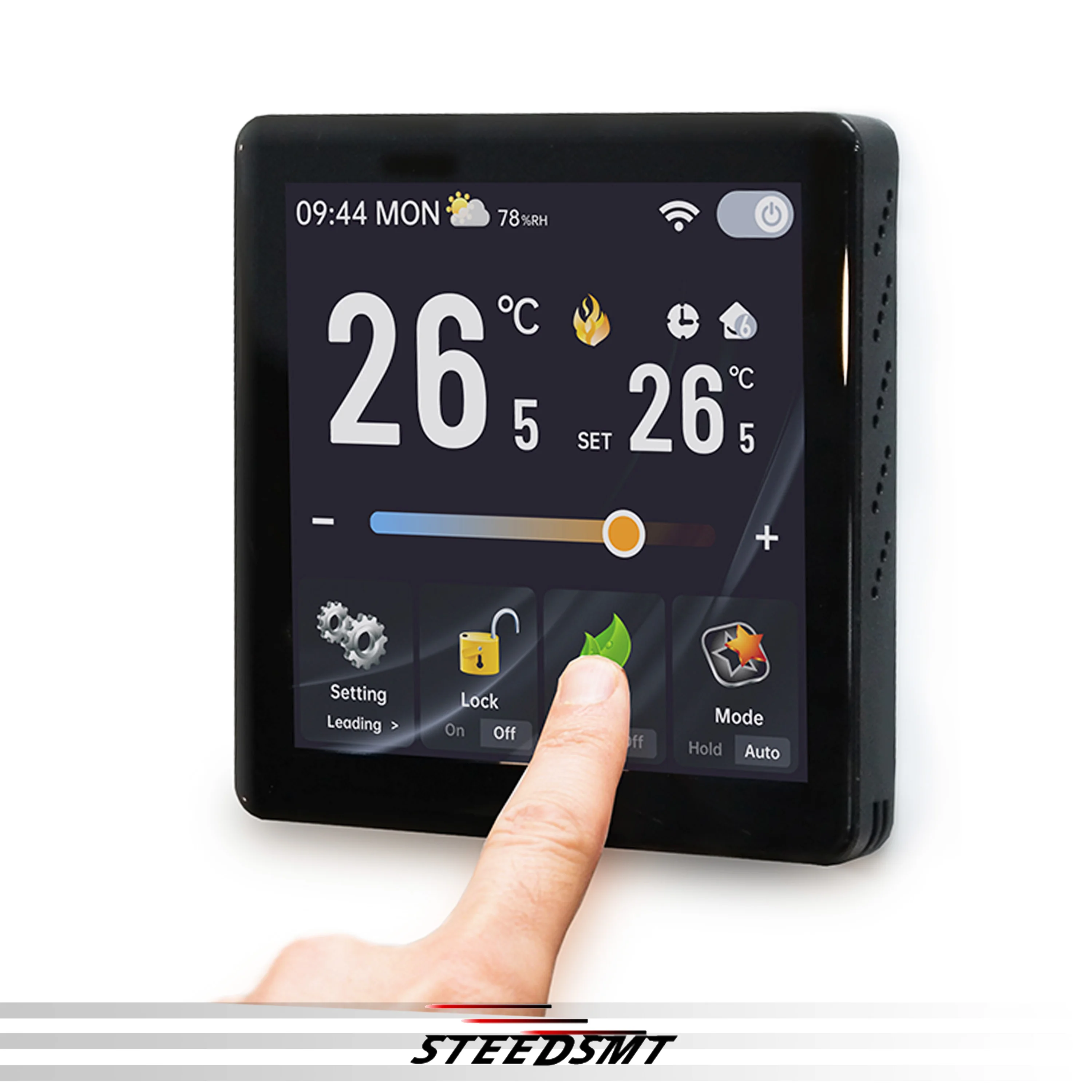 Termostato de mantenimiento de temperatura con pantalla táctil a Color de 4 pulgadas para WIFI inteligente, válvula de Control de calor frío, unidad de bobina de ventilador de 24V y 220V