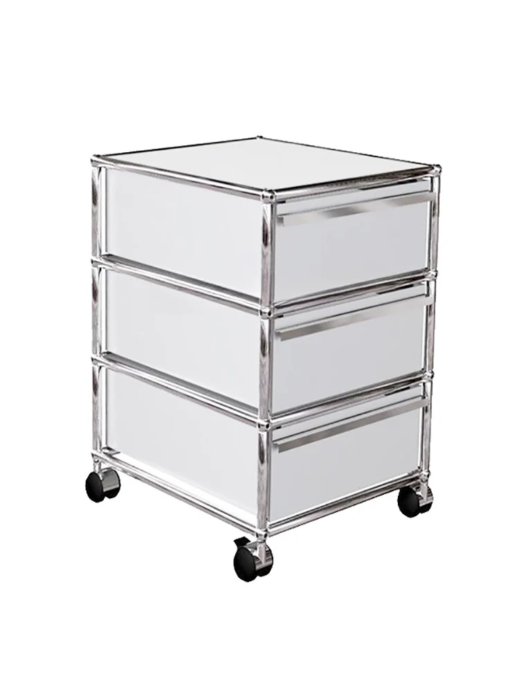 

Индивидуальный скандинавский простой настольный шкаф для файлов из нержавеющей стали многоуровневый компактный компьютерный шкаф с передвижными ящиками