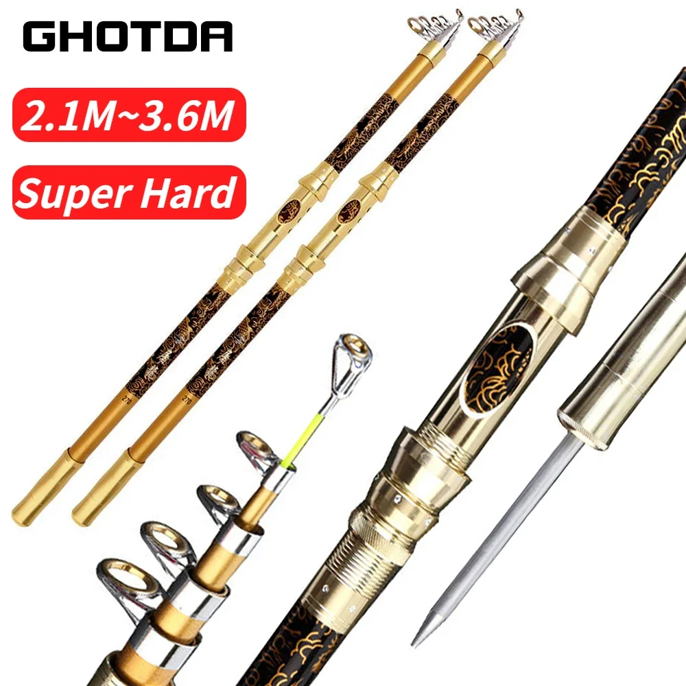 

2.1M-3.6M Fishing Rod Big Competition Long Casting Super Power Spinning Sea Fishing Rods Ultra Hard for All Waters Spinning Rod