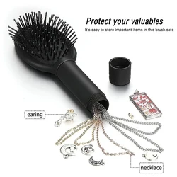 Comb Hair Brush Diversion Safe Hair Can Safe to Hide Money jewelry Discreet Secret Removable Lid