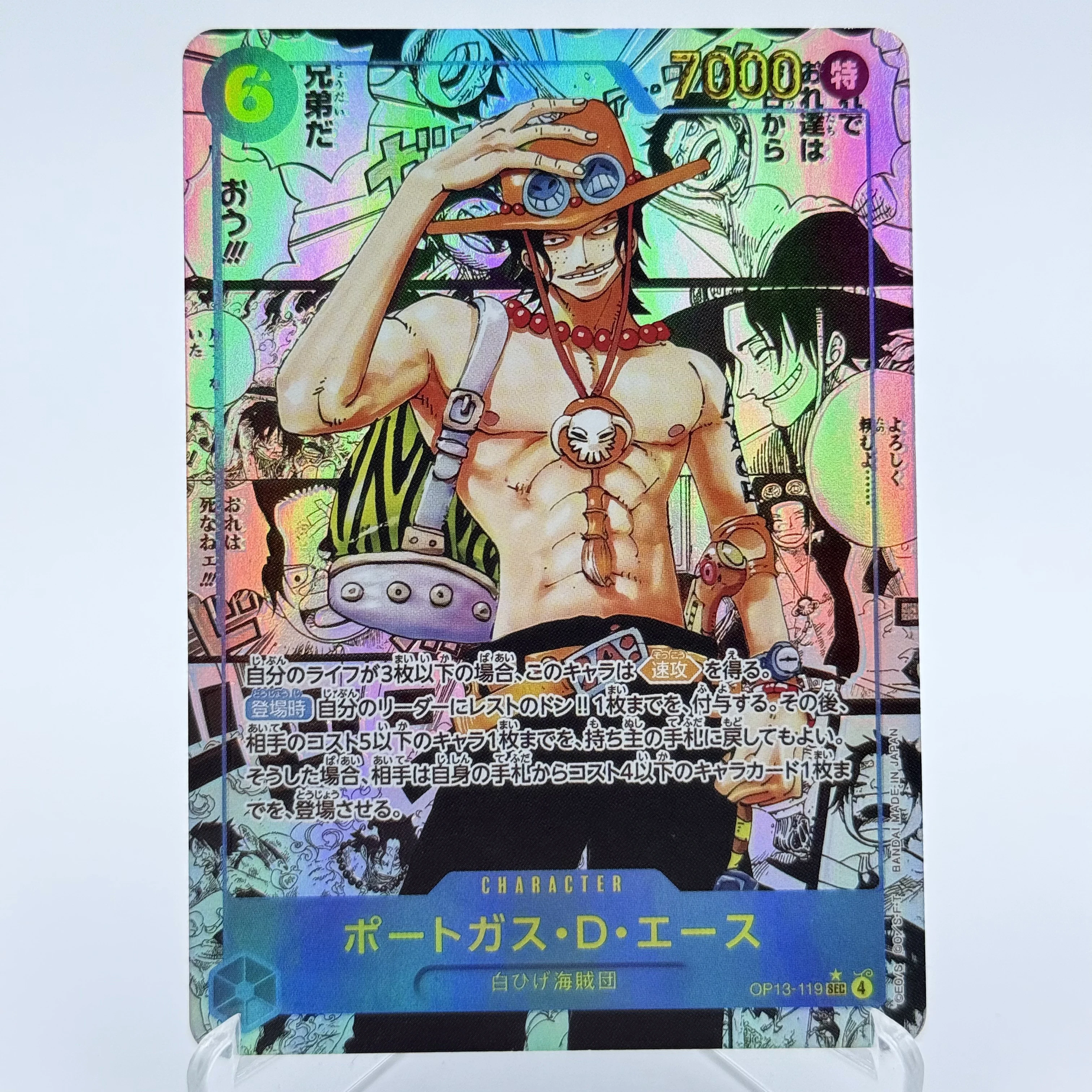 Kartu Proxy Foil ONE PIECE OPCG Luffy Red Manga Alt Art OP13 SEC Carrying  on His Will Hobby Collectibles Game Anime DIY Cards / Barang ACG