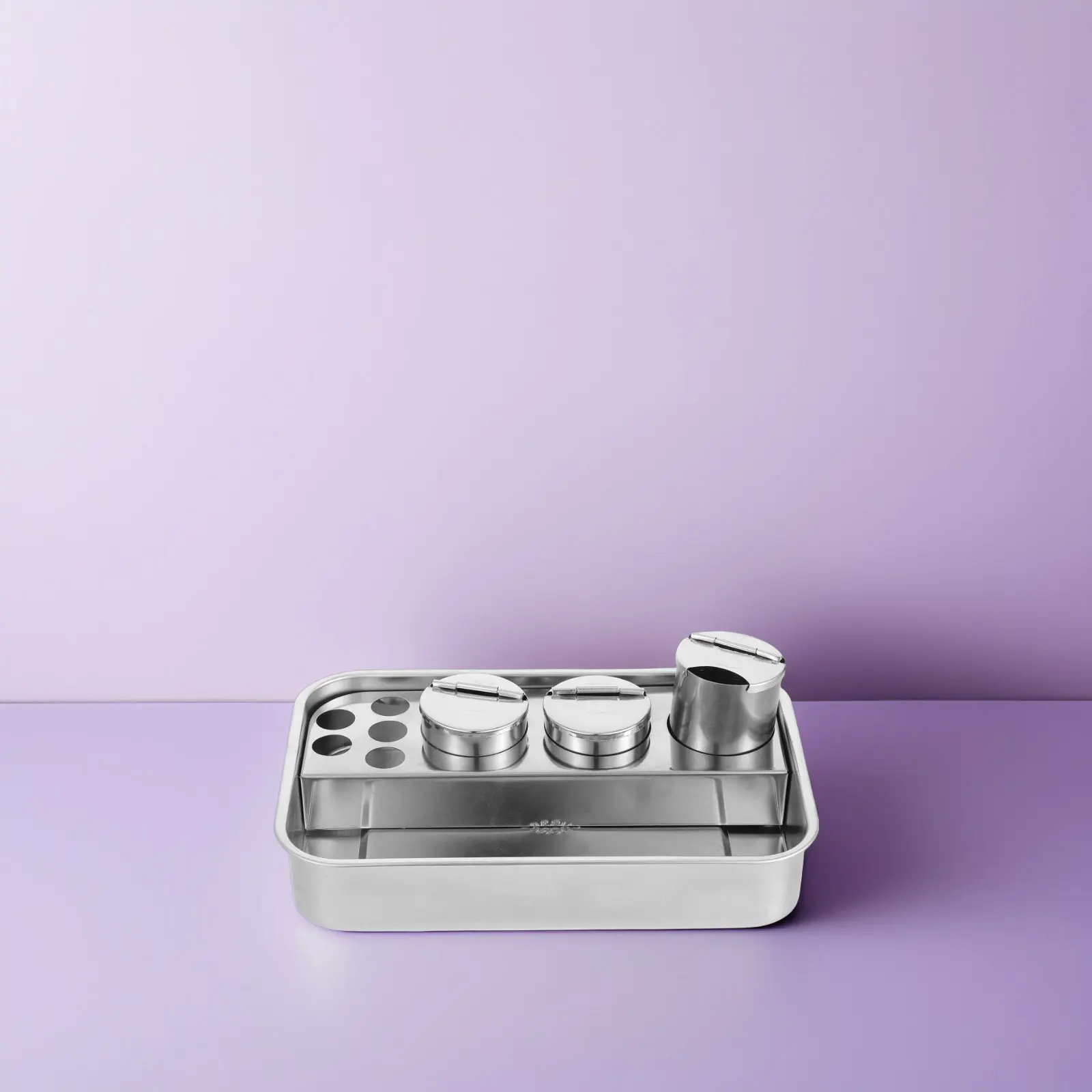 Stainless Steel Treatment Tray Thick Rectangular Tray for Hospital Clinic Disinfection Instruments Storage