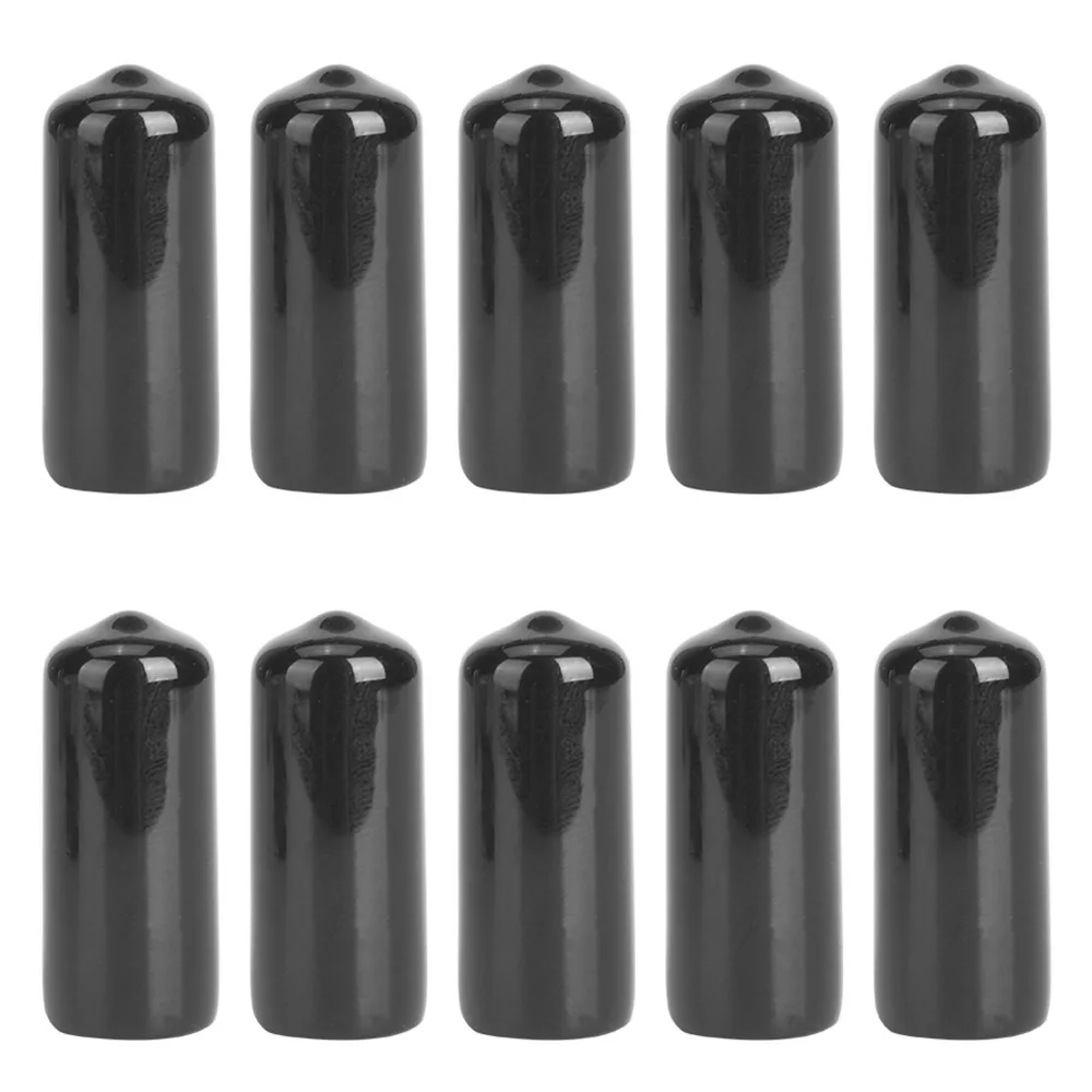 10PCS Rubber Pool Cue Tip Protector Small Head Durable Pool Stick Tip Cover Accessory Kit Portable Cue Tip Head Cover