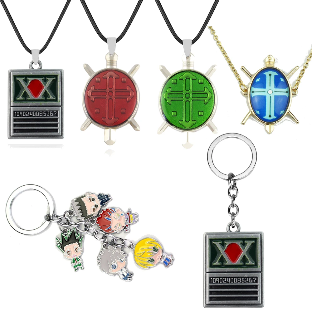 Аниме Hunter X Hunter Keychain Gon Killua Zoldyck Kurapika Hisoka металлические фигуры, модный брелок для автомобильных ключей, ювелирные изделия