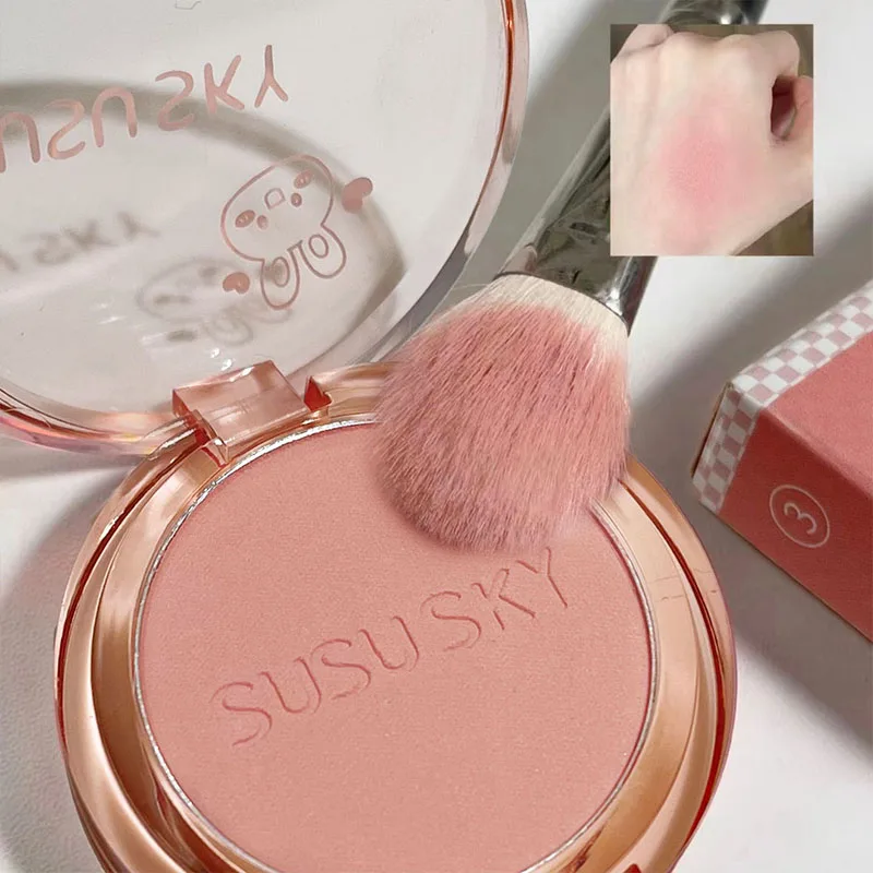 SUSU SKY Rabbit Monochrome Blush Matte Matte Long-lasting Color Not Easy to Fly Whitening Rouge