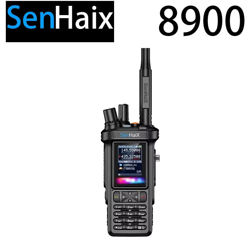 SenHaix-Radio bidireccional 4G LTE Poc, receptor de banda aérea VHF, UHF, AM, FM, modo cruzado, GPS, Bluetooth, intercomunicador público, novedad de 2024