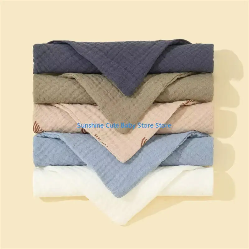 C5AF 5pcs Baby Bibs Cotton Burp ผ้าสามเหลี่ยม Drooling Bib สำหรับทารก Unisex Teething Bibs