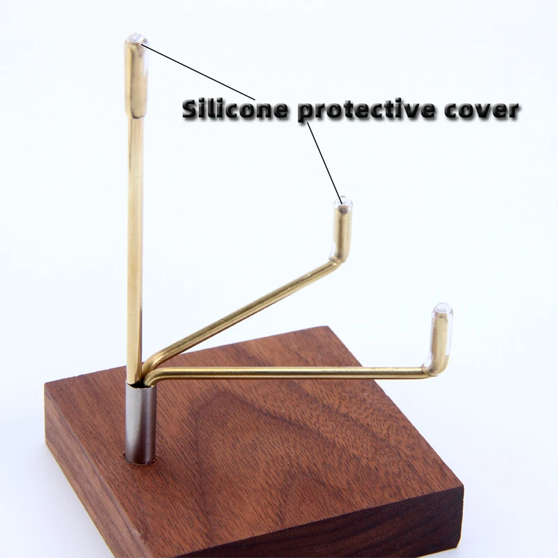 6.5*6.5 wood crystal display wooden frame stand shelf for minerals Gemstone display