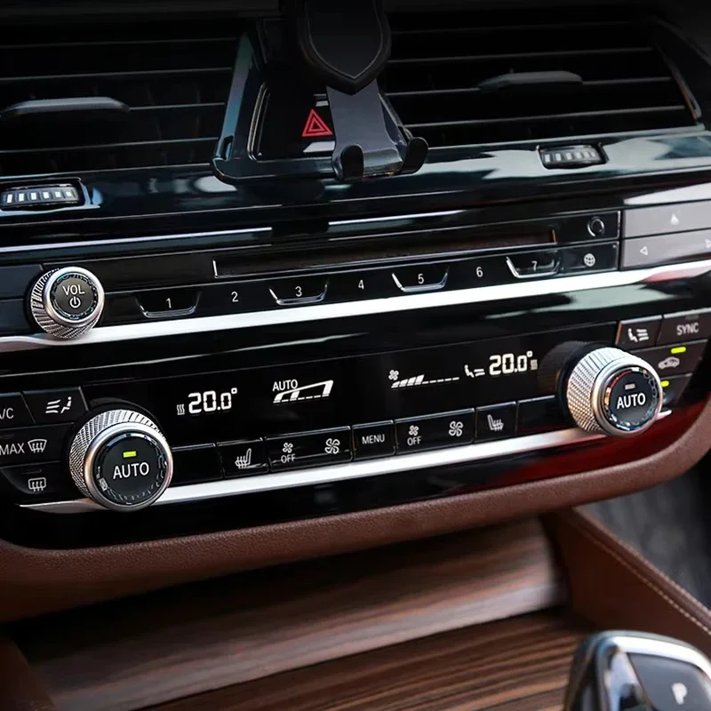 Crystal Car Volume Air Conditioning Knobs Audio Control Button Knob Ring Cover Trim For BMW 1 2 3 4 5 6 7 8 X3 X4 X5 X6 X7 Z4