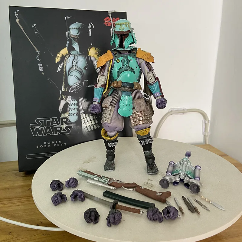 Star Wars Figure Samurai Taisho Death Star Armor Darth Vader Boba Fett Akazonae Royal Guard Taikoyaku Action Figure Model Toys