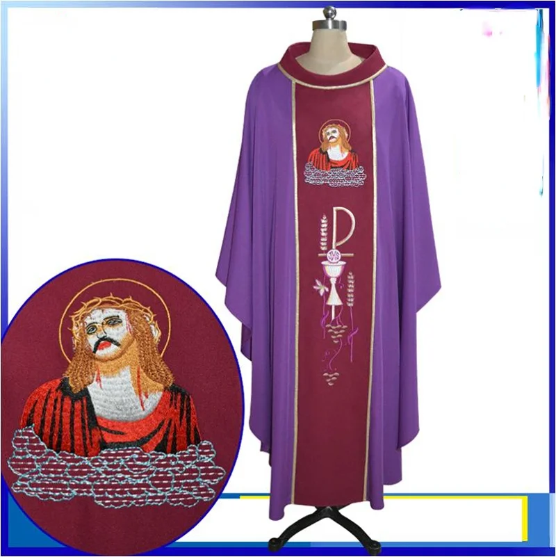 Chasuble Priester Clothes Pastors Costume Christian Liturgical Clergy Robe Churches Catholic Priest Uniform Vestments