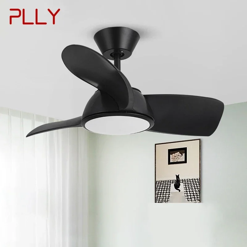 

PLLY Nordic LED Fan Light Modern Minimalism Restaurant Living Room Study Ceiling Fan Light Remote Electric Fan Light