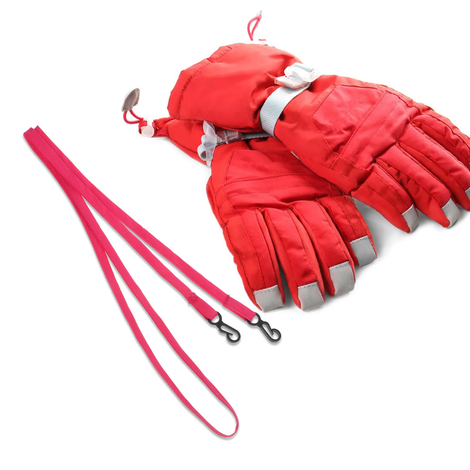 

Nonslip Glove Rope Skiing Accessory Durable Nylon Ski Gloves Leash Holder Clip for Children Winter Outdoor Activities