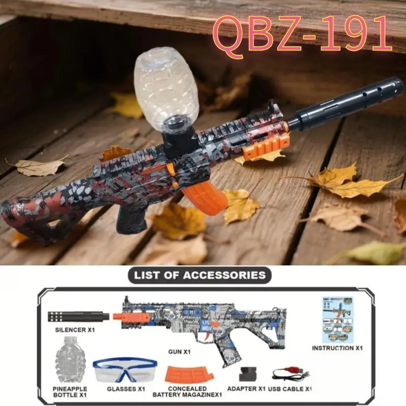 Pistolas eléctricas de Rifle de gelatina de pirata, pistola de bolas de plástico automática, pistolas de hidrogel, Rifle de bola de Gel, pistola de juguete para niños para acción