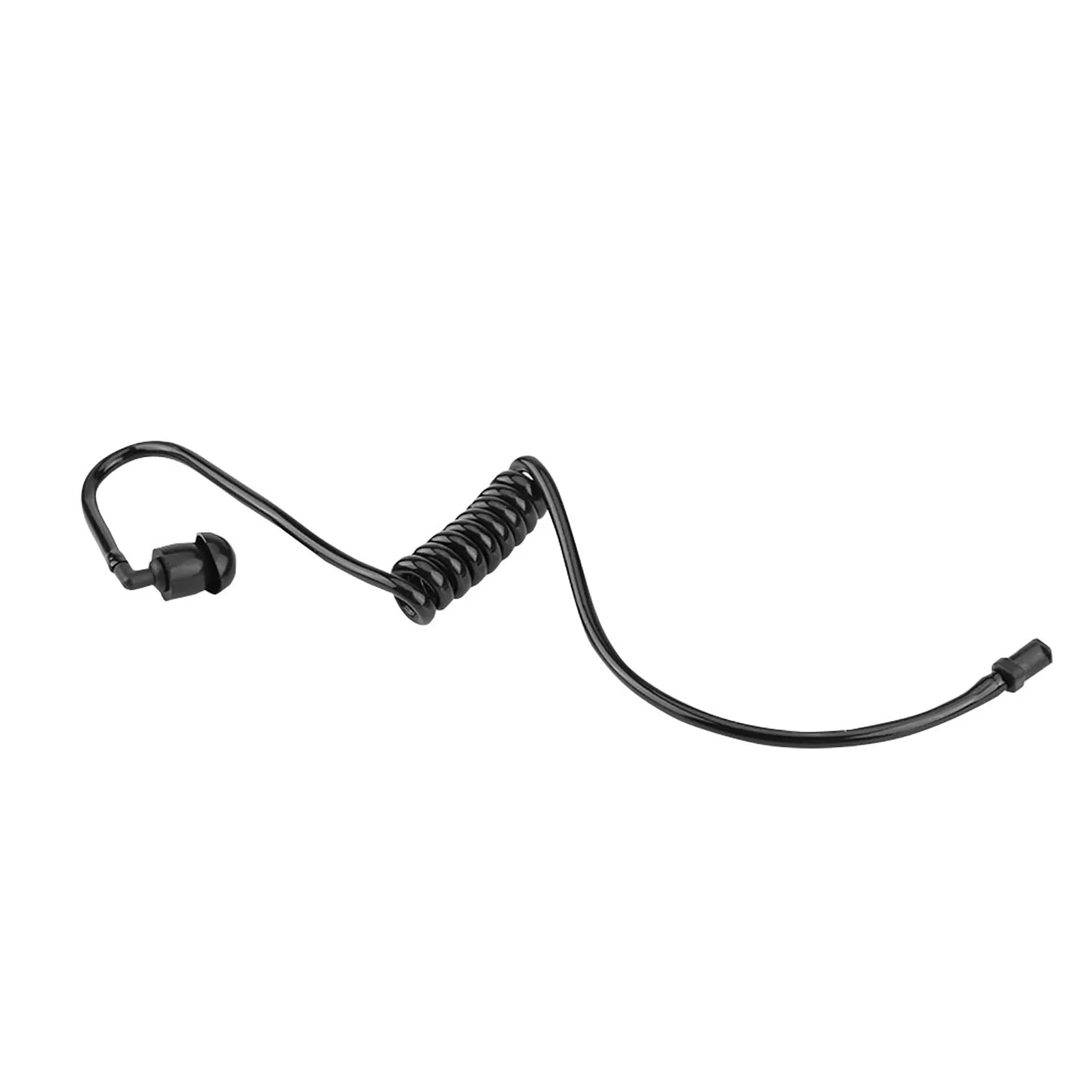 Universal Pack of 5 Clear Coiled Acoustic Tube Replacement Acoustic Tube For Two Way Radio Earpiece Black Walkie Talkie Earpiece
