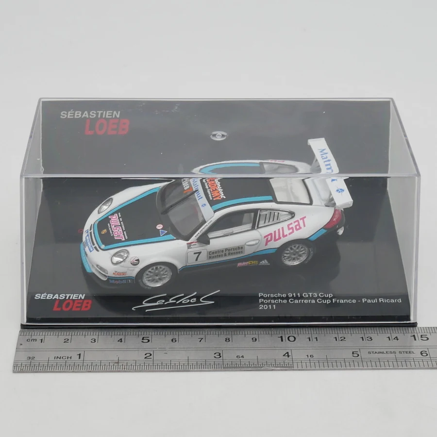 دييكاست Ixo 1:43 مقياس بورش 911 GT3 2011 لوب بورش رالي سيارة سبيكة نموذج سيارة تحصيل لعبة هدية تذكارية العرض