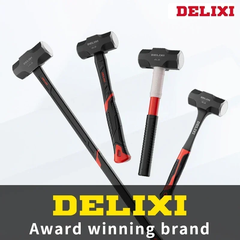 Weight-type Heavy Iron Wall Handle Siamese Hand Hammer Handhammer Hammer Tool Hammer Soft Solid Octagonal