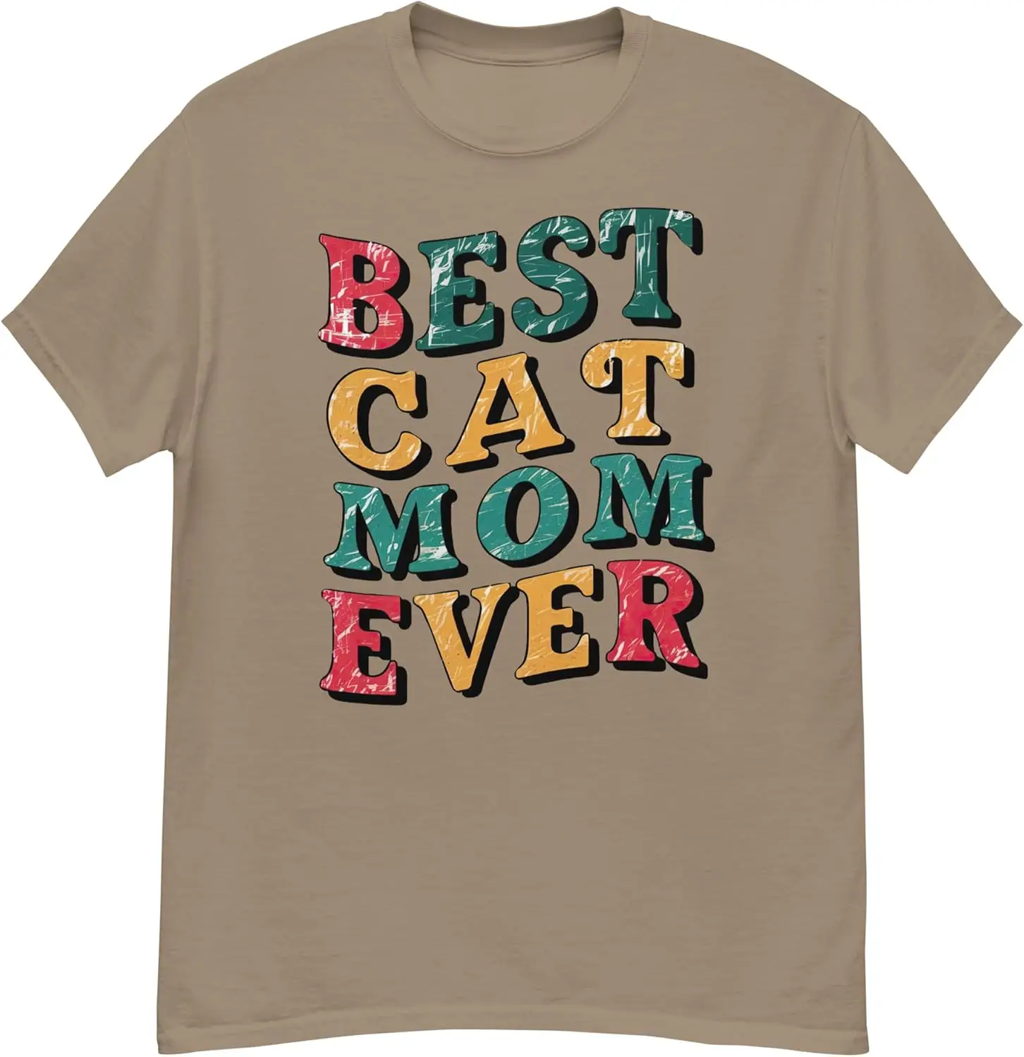 

Футболка Best Cat Mom Ever идеально подходит для мам-Женская футболка для домашних животных Одежда для любителей животных удобная повседневная одежда.