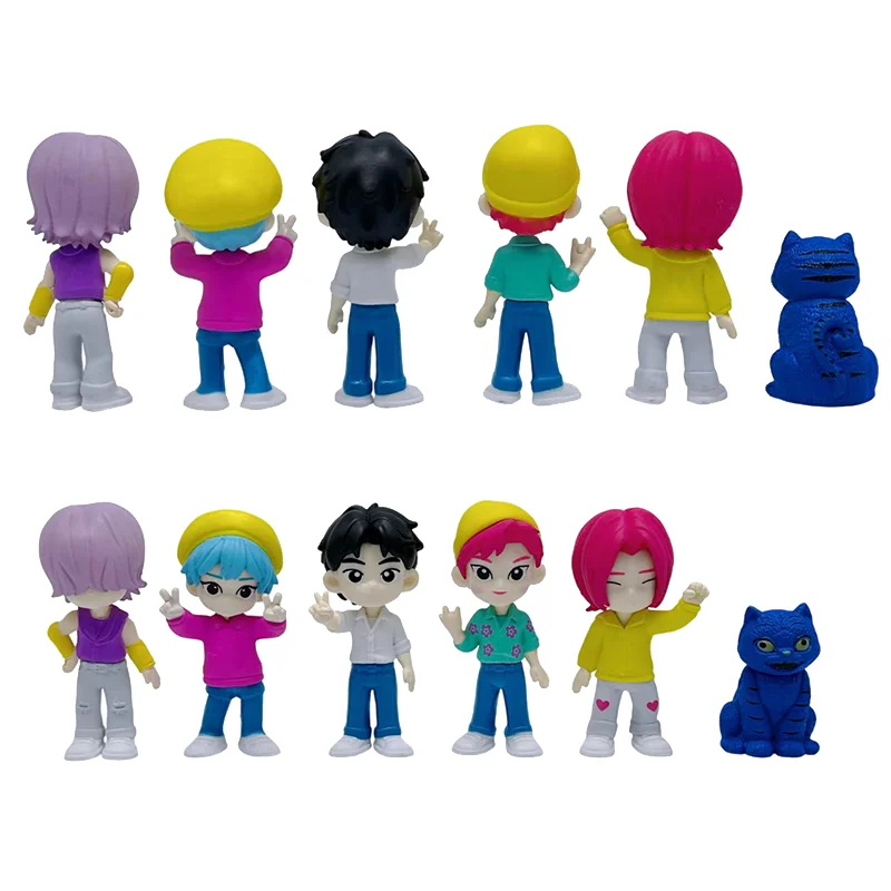 24 pièces/ensemble boîte aveugle film KPop diable chasseur poupée vinyle jouet Rumi Mira Zoi personnage vinyle masque ornement jouet cadeau de noël