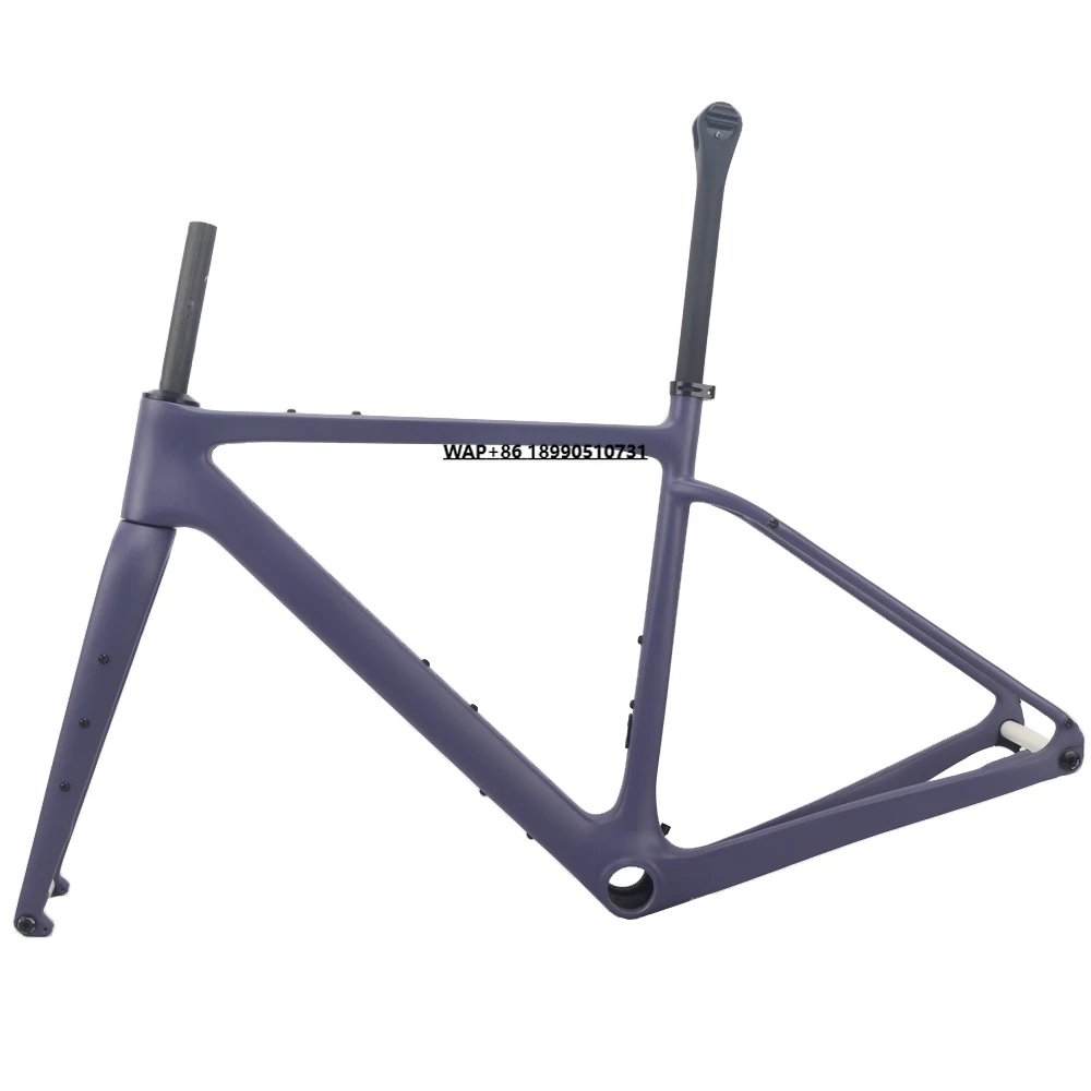 

Winowsports Carbon Gravel Bike Frame 700*45C BB386 Disc Brake 140mm Bicycle Frames Full Hidden Cable Routing Gravel Frameset