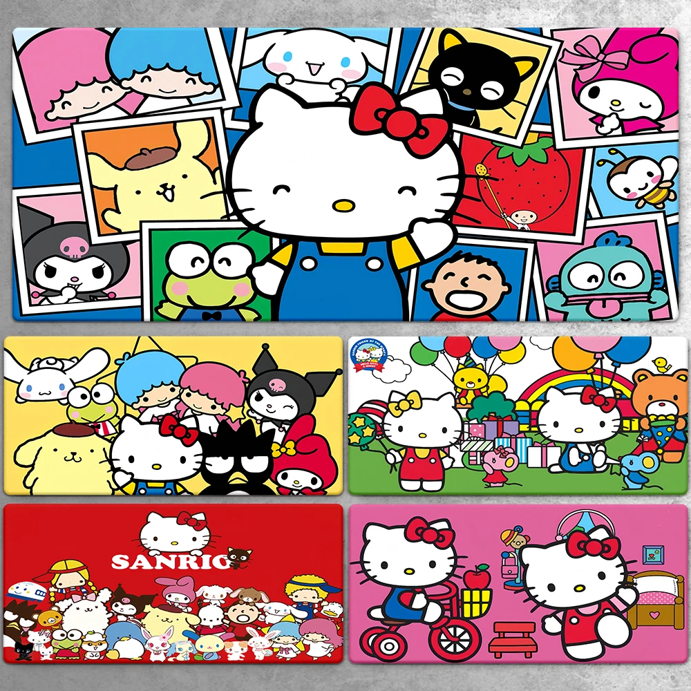 Large Mousepad XXL Sanrio Hello Kitty Mouse Pad Keyboard,Gaming Accessorie,Mouse Mats,Office,Computer PC Gamer Laptop Desk Mat.