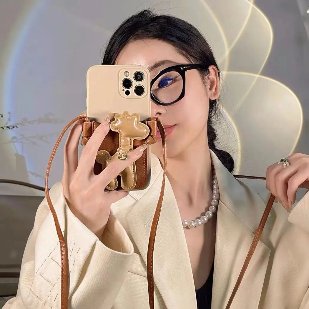 크로스바디 랜야드 스트랩 랜야드 폰 케이스 아이폰 17 16 15 14 13 12 11 프로 맥스 X XR XS 맥스 8플러스 리퀴드 실리콘 커버 코크