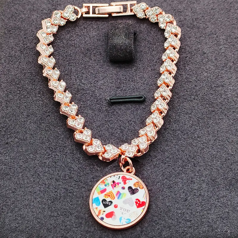 20 قطعة سوار من سبائك الزنك مخصص سوار التسامي الفراغات المعلقات شكل مختلف #3