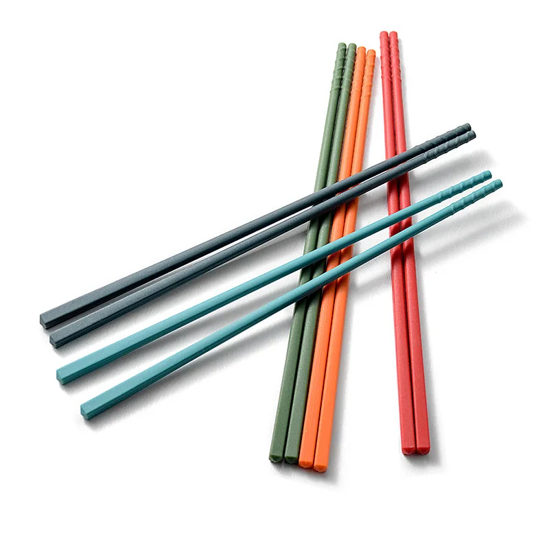 

5 Colors Silicone Chopsticks Anti-scalding Non-slip Multifunctional Noodle Sushi Food Stick Kitchen Tableware Home Accessories