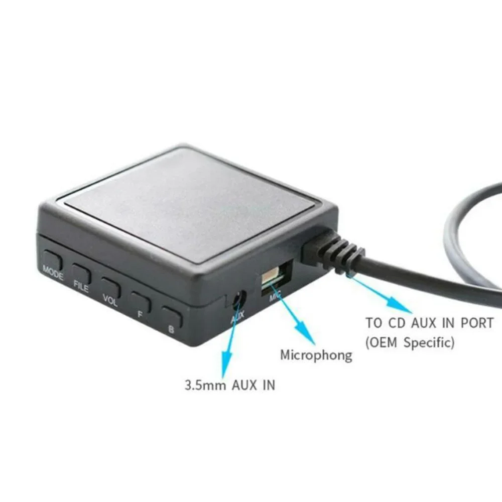 5.0 Module With AUX Interface For Pioneer IP-BUS Car Radios Enables Wireless Music Streaming And Call Handling