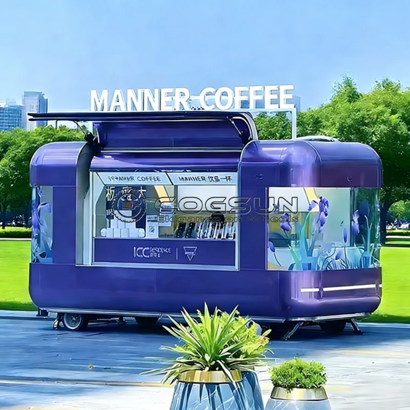 

Прицеп-фудтрак Cogsun класса люкс, кофейный киоск, торговый прицеп, полностью оборудованная кухня из нержавеющей стали для мероприятий и уличной торговли, США